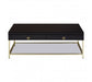 Kensington Townhoue Black and Gold Finish Coffee Table - Modern Home Interiors