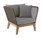 Opus Grey Garden Armchair - Modern Home Interiors