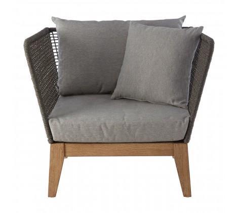 Opus Grey Garden Armchair - Modern Home Interiors