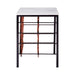 Templar White Marble/ Iron Wine Rack Table - Modern Home Interiors