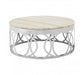 Yasmin White Marble Coffee Table - Modern Home Interiors