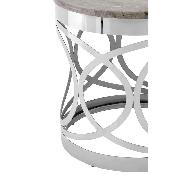 Yasmin Marble Side Table - Modern Home Interiors