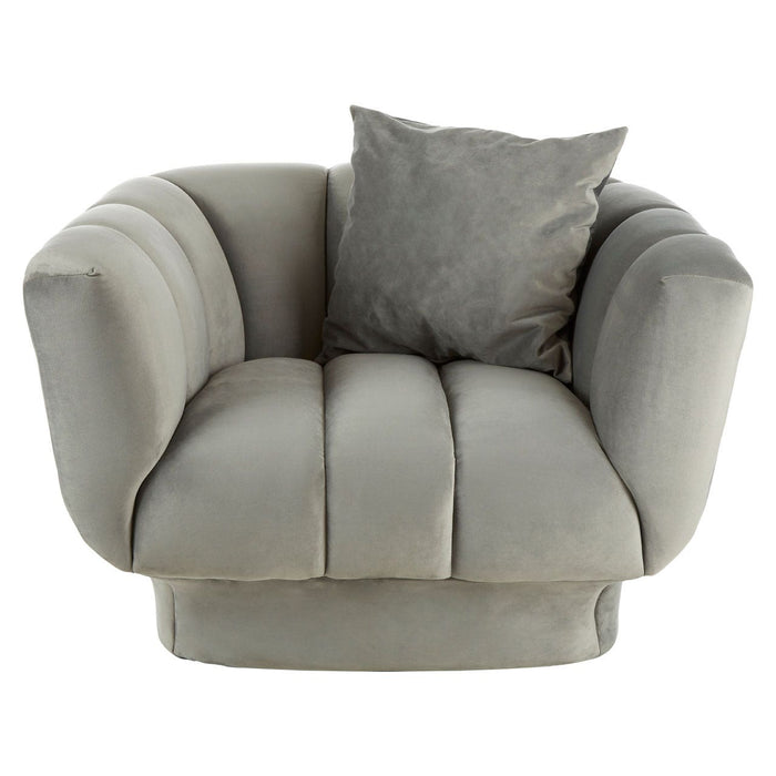 Kenton Velvet Upholstered Ultra Modern Chair - Modern Home Interiors