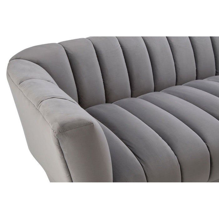 Kenton Velvet Upholstered Ultra Modern Sofa - Modern Home Interiors