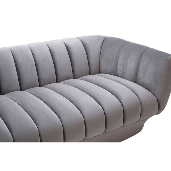 Kenton Velvet Upholstered Ultra Modern Sofa - Modern Home Interiors