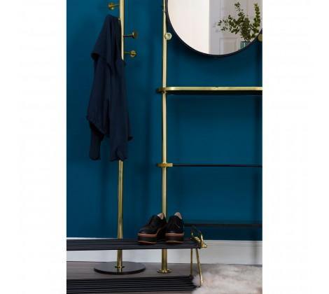 Hawkes Antique Brass Finish Coat Stand - Modern Home Interiors