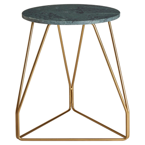 Corra Green Marble Top End Table - Modern Home Interiors