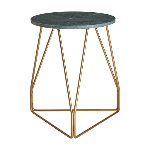 Corra Green Marble Top End Table - Modern Home Interiors