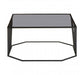 Trento Coffee Table With Grey Glass Top - Modern Home Interiors