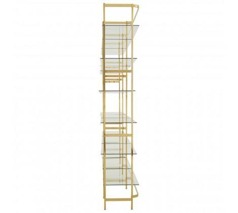 Horizon Bookshelf With Clear Glass Tiers - Modern Home Interiors