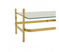 Horizon Bookshelf With Clear Glass Tiers - Modern Home Interiors