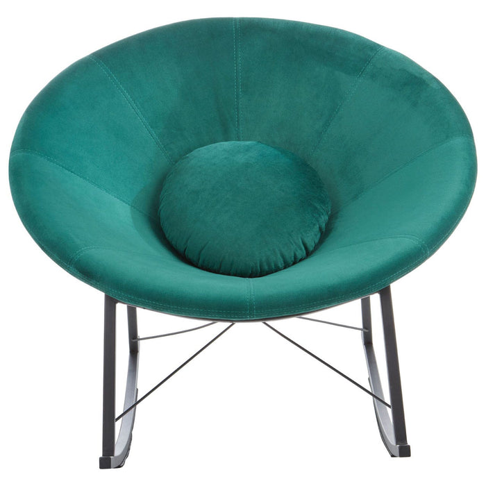 Orb Green Velvet Rocking Chair - Modern Home Interiors