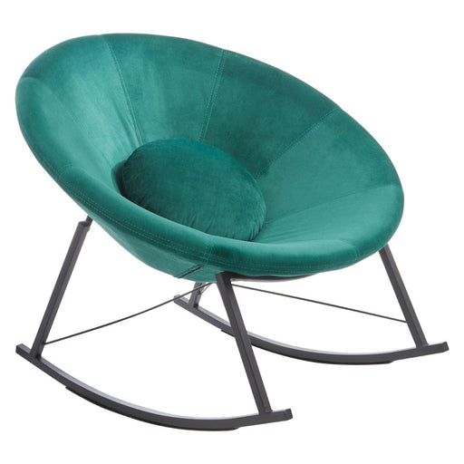 Orb Green Velvet Rocking Chair - Modern Home Interiors