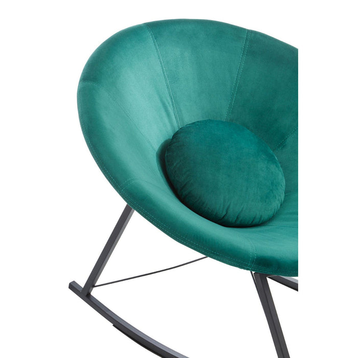 Orb Green Velvet Rocking Chair - Modern Home Interiors