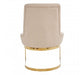 Azalea Natural and Gold Luxe Dining Chair - Modern Home Interiors