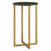 Templar Large Marble / Iron Side Table - Modern Home Interiors