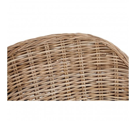 Lovina Rounded Back Rattan Chair - Modern Home Interiors