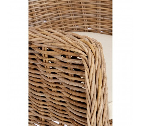 Lovina Wing Back Rattan Chair - Modern Home Interiors