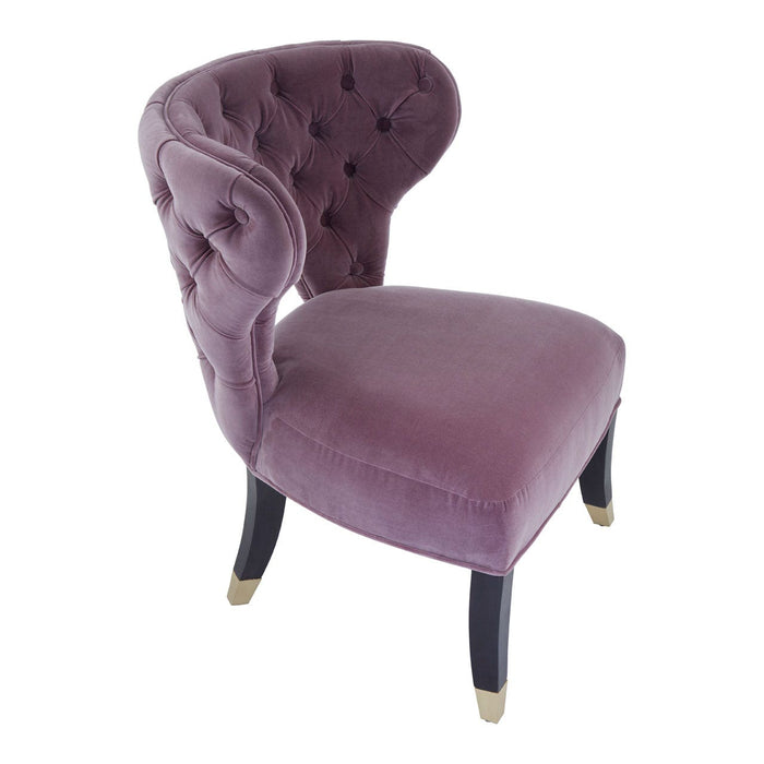 Villi Lilac Upholstered Boutique Chair - Modern Home Interiors