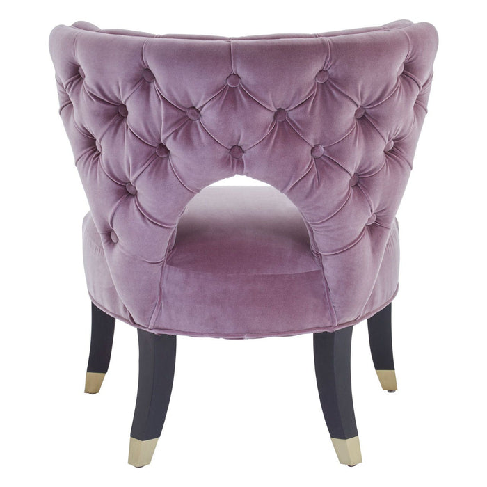 Villi Lilac Upholstered Boutique Chair - Modern Home Interiors