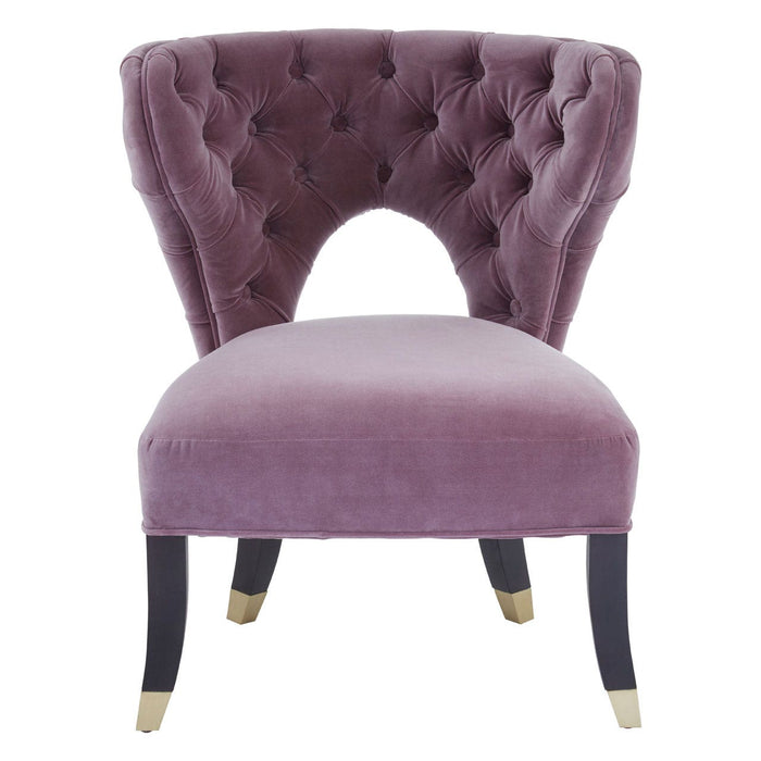 Villi Lilac Upholstered Boutique Chair - Modern Home Interiors