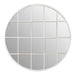 Deco Round Grid Panelled Wall Mirror - Modern Home Interiors