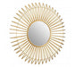 Beauly Round Wall Mirror with Gold Trim - Modern Home Interiors