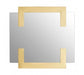 Deana Modern Wall Mirror with Gold Trim - Modern Home Interiors