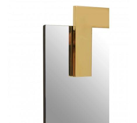 Deana Modern Wall Mirror with Gold Trim - Modern Home Interiors