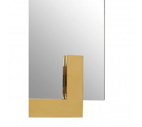 Deana Modern Wall Mirror with Gold Trim - Modern Home Interiors