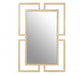 Regusa Modern Wall Mirror with Gold Trim - Modern Home Interiors