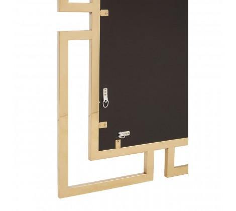 Regusa Modern Wall Mirror with Gold Trim - Modern Home Interiors