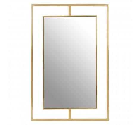 Rimini Modern Wall Mirror with Gold Trim - Modern Home Interiors