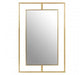 Rimini Modern Wall Mirror with Gold Trim - Modern Home Interiors