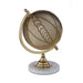 Gold Wire Globe Ornament on Marble Base - Modern Home Interiors