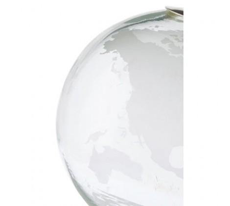 Churchill Silver Finish Glass Globe - Modern Home Interiors