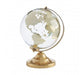 Churchill Gold Finish Glass Globe - Modern Home Interiors