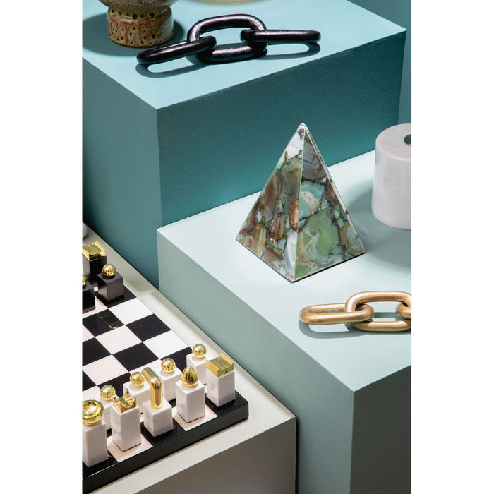 Flos Marble and Wood Luxury Chess Set - Modern Home Interiors