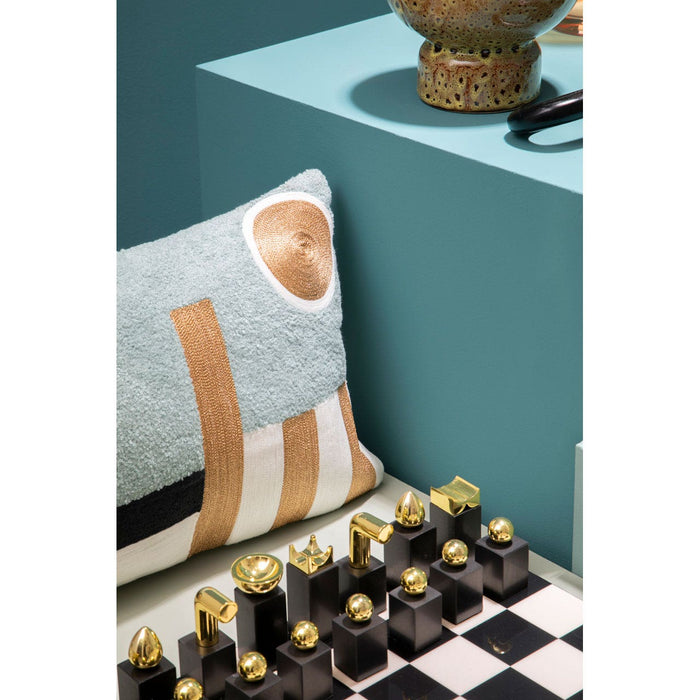 Flos Marble and Wood Luxury Chess Set - Modern Home Interiors