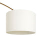 Hubert Arc Floor Lamp - Brass Finish with Marble Base - Modern Home Interiors
