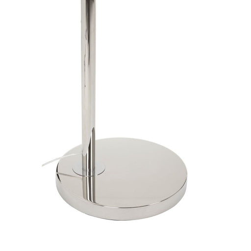 Hubert Arc Floor Lamp - Nickel Finish - Modern Home Interiors