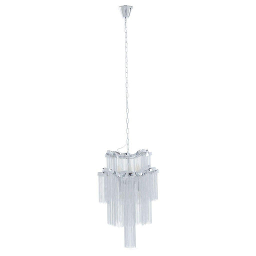 Lerici 2 Tier 6 Light Chrome Pendant - 51cm - Modern Home Interiors