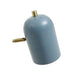 Brass Finish Grey Shade Desk Lamp with Round Marble Base - Modern Home Interiors
