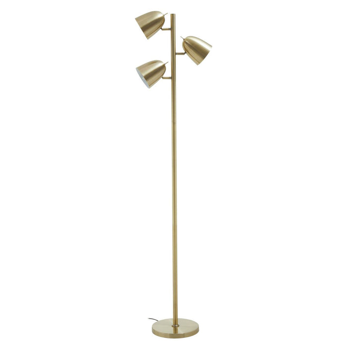 Brass Finish Spotlight Floor Lamp