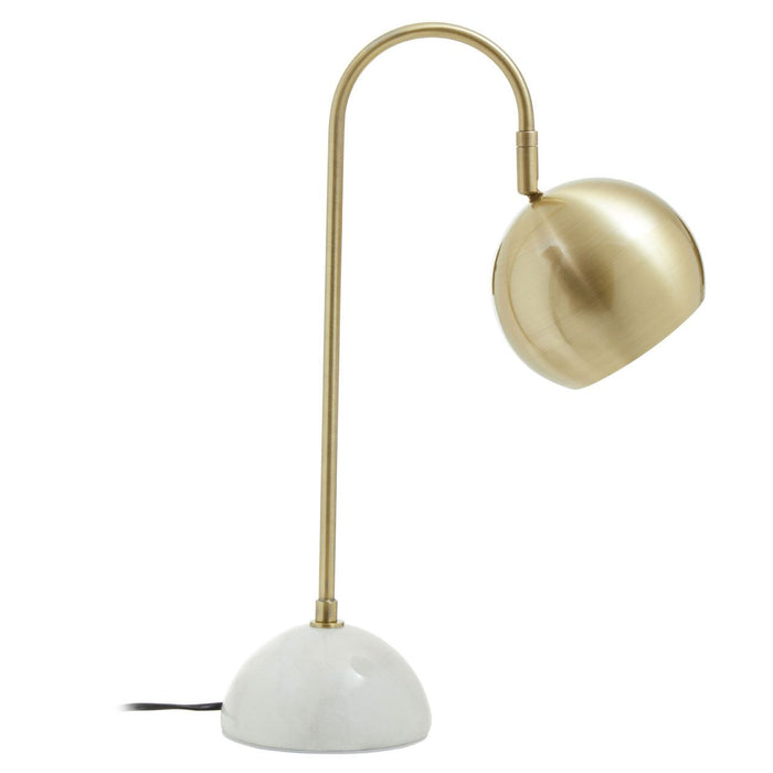 Marble Base Brass Finish Desk Lamp