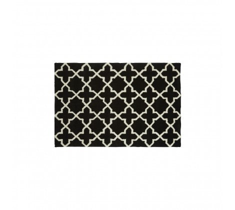 Kensington Black and White Townhouse Rug - 180 x 120cm - Modern Home Interiors