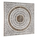 Modello Wood Carving Silver Finish Wall Art - Modern Home Interiors