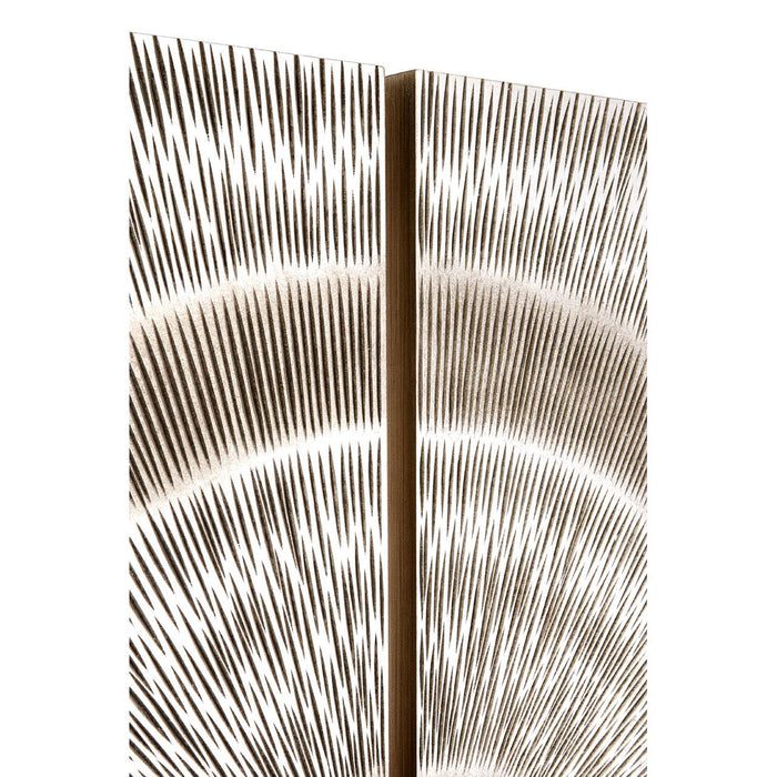 Modello Wood Carving Silver Finish Wall Art - Modern Home Interiors