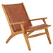 Kendari Brown Leather Chair - Modern Home Interiors