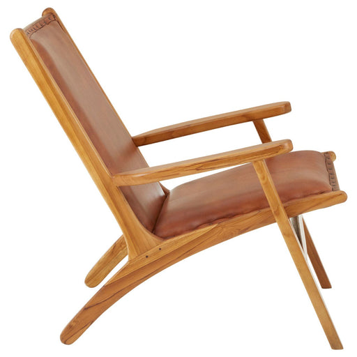 Kendari Brown Leather Chair - Modern Home Interiors